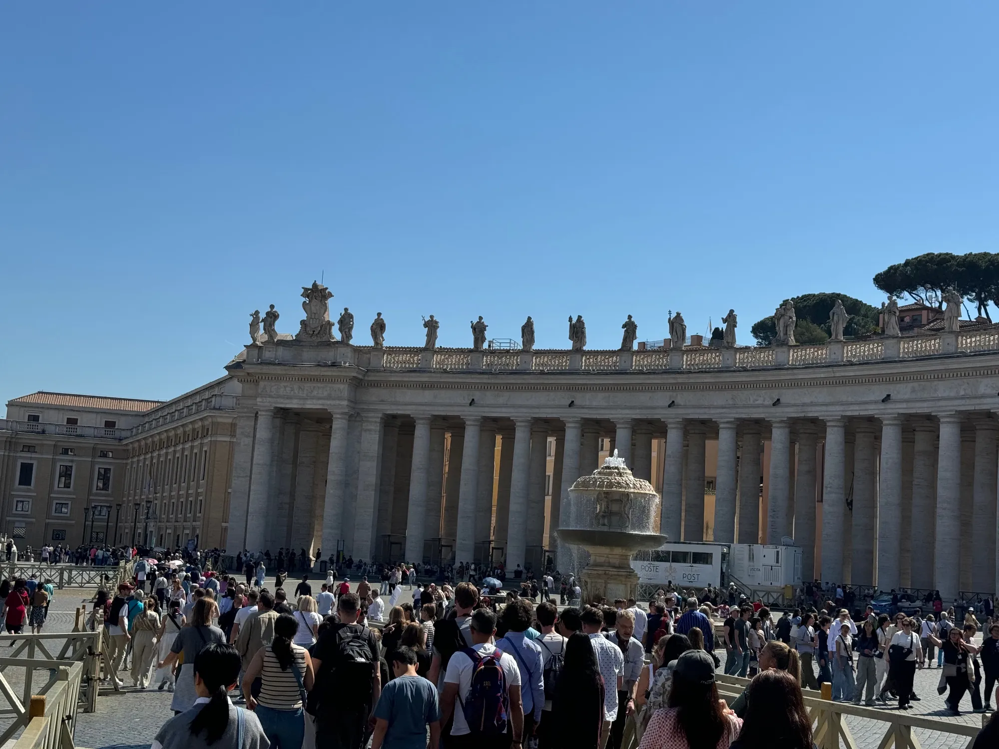 Waiting for the Pope
