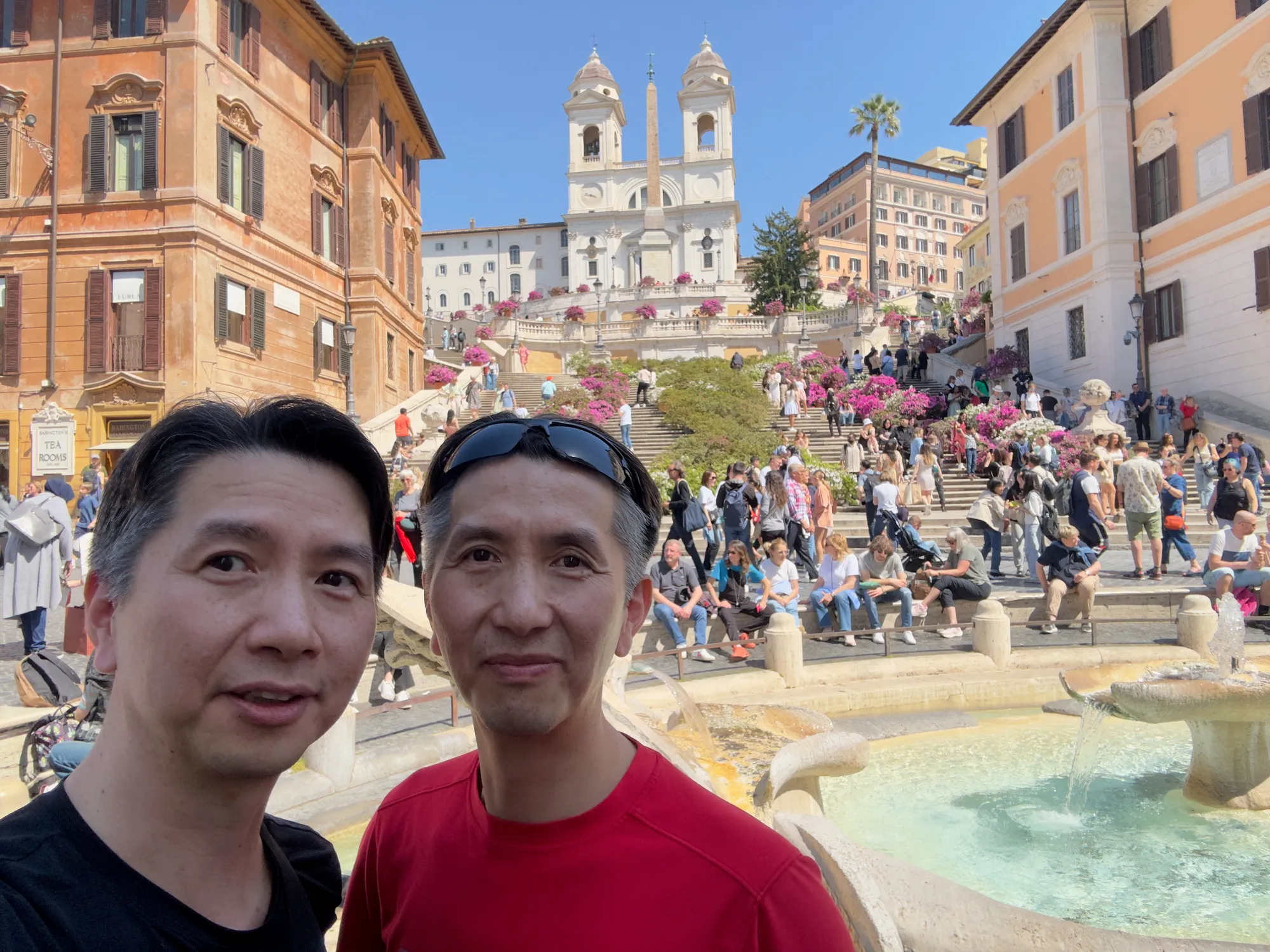 Climbing the Spanish Steps