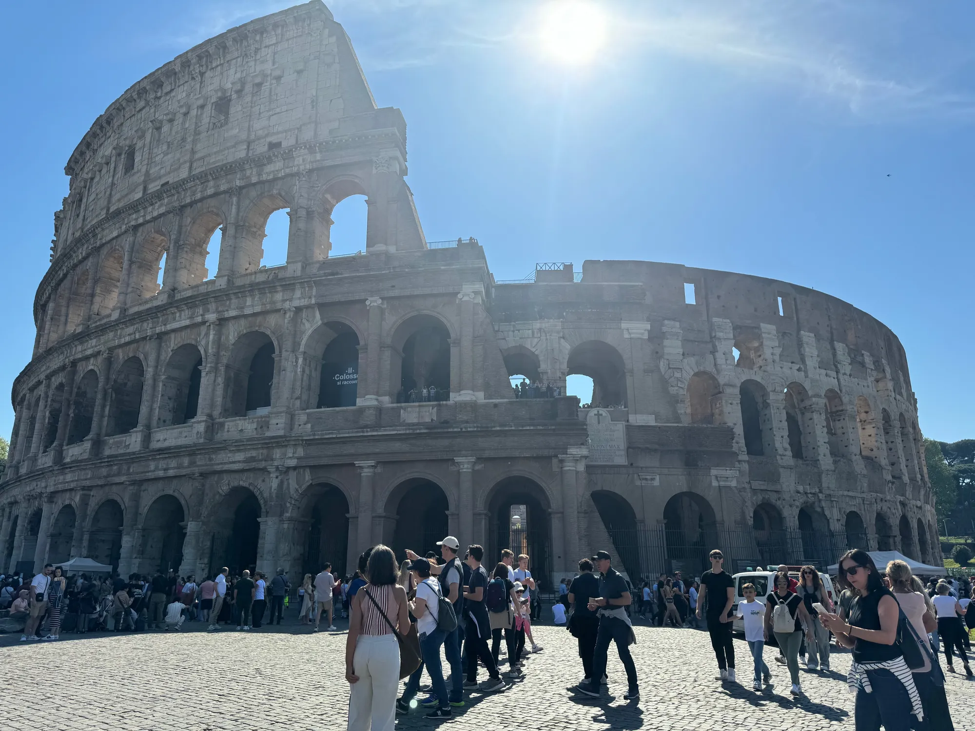 A Crowded Morning at the Colosseum