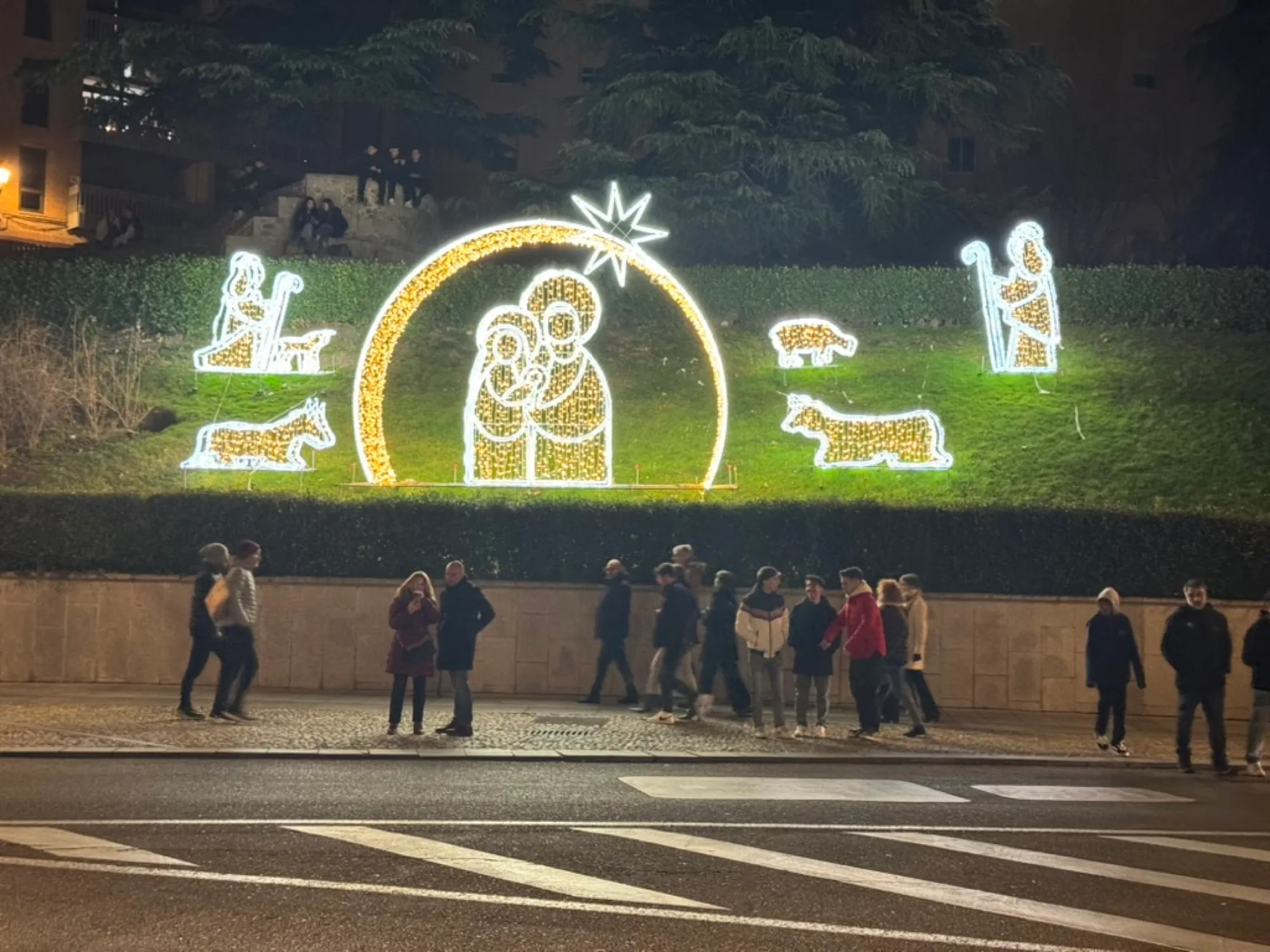 A Nativity in Lights