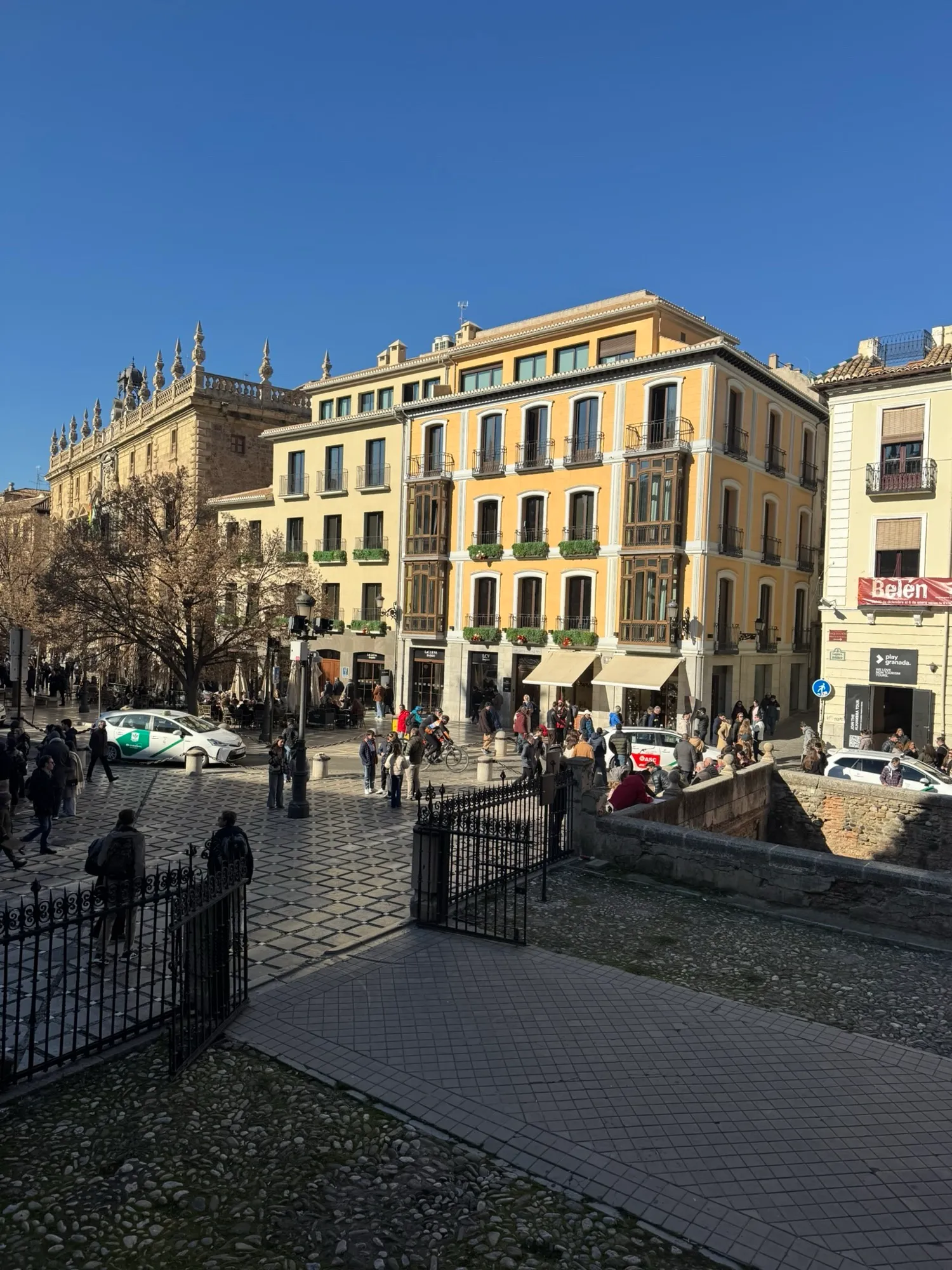 Winter Sun in the Plaza