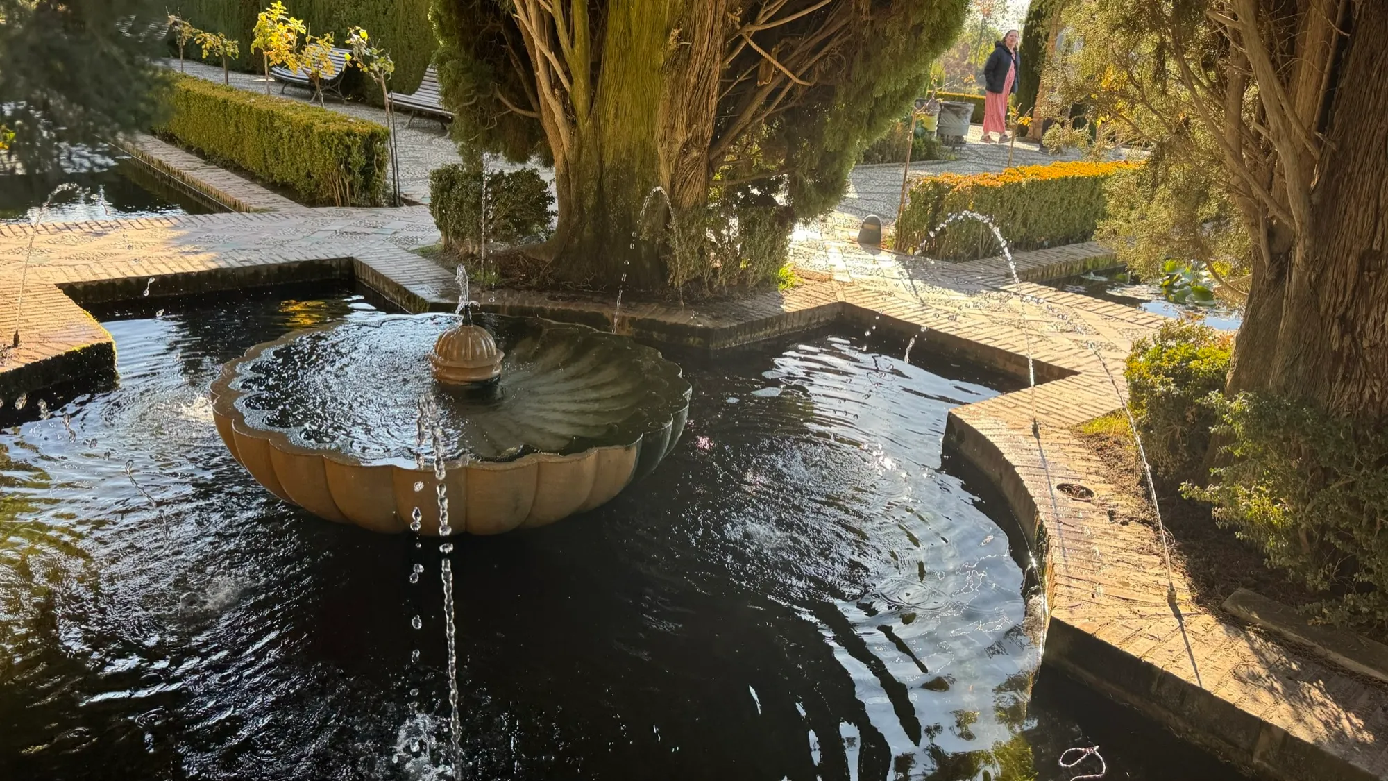 Fountains in the Cypress Garden